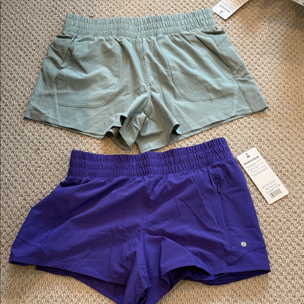 TWO Layer 8 Women’s Athletic Shorts - Shiera Woven & Sunrise with Bike Liner